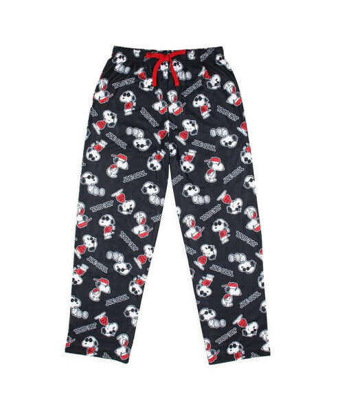 Boys Joe Cool Snoopy Character Tossed Print Sleep Pajama Pants