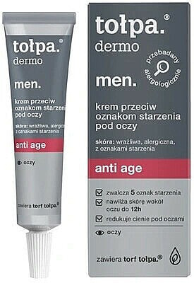 Straffende und feuchtigkeitsspendende Anti-Aging Augenkonturcreme für empfindliche Männerhaut