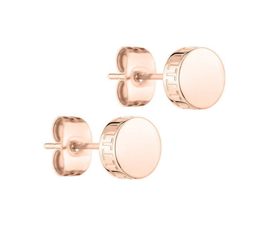 Simple bronze earrings TJE0371-920