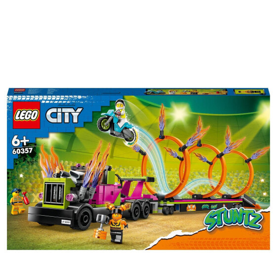 Детский конструктор LEGO City Stuntz с огненными шинами-C