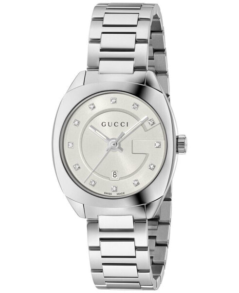 GG2570 Diamond Accent Stainless Steel Bracelet Watch 29mm