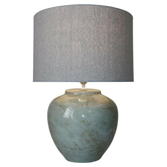 Настольная лампа DKD Home Decor Полотно Керамика Серый (42 x 42 x 60 cm)