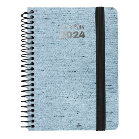 Дневник Grafoplas Ecojeans 2024 Синий A6 10 х 15 см