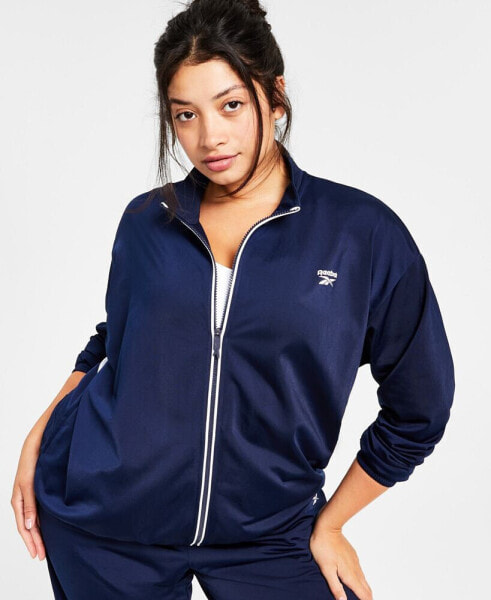 Women's Logo Tricot Long-Sleeve Track Jacket, A Macy's Exclusive