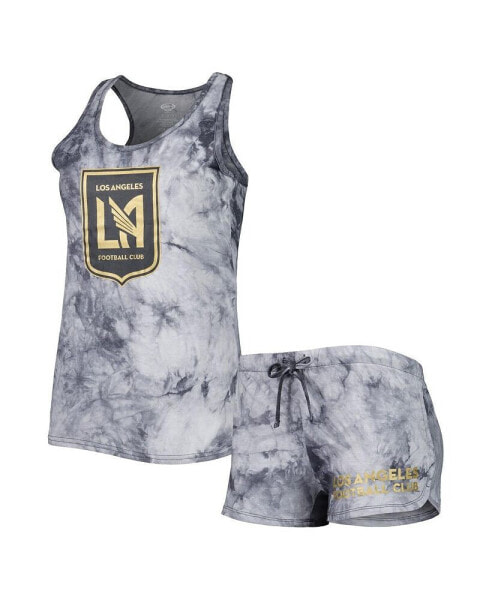 Women's Charcoal LAFC Billboard Tank Top and Shorts Sleep Set