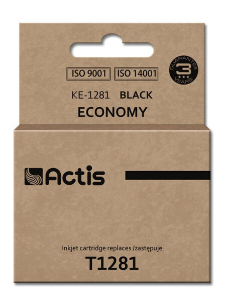 Actis KE-1281 ink (replacement for Epson T1281; Standard; 15 ml; black) - Standard Yield - Pigment-based ink - 15 ml - 1 pc(s) - Single pack