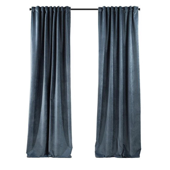 Штора из атласа Puude Home Design Extra Long &amp; Extra Wide Luxury Velvet 1 Panel