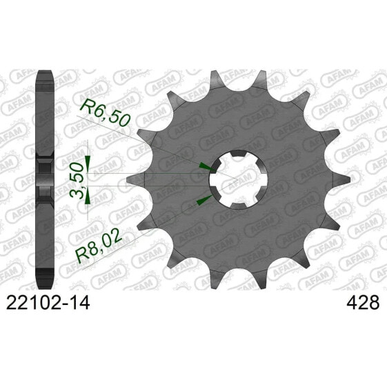 AFAM 22102 Front Sprocket