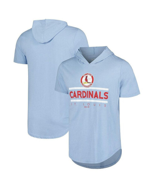 Men's Light Blue St. Louis Cardinals Tri-Blend Hoodie T-Shirt