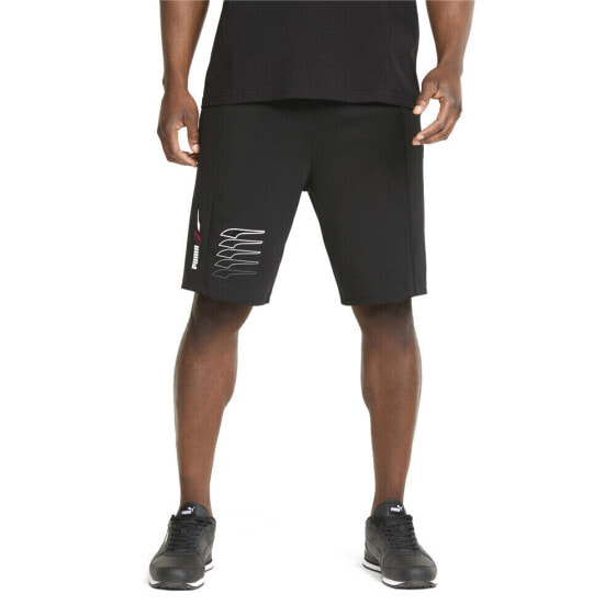 Puma RadCal Graphic Shorts Mens Black Casual Athletic Bottoms 671577-01