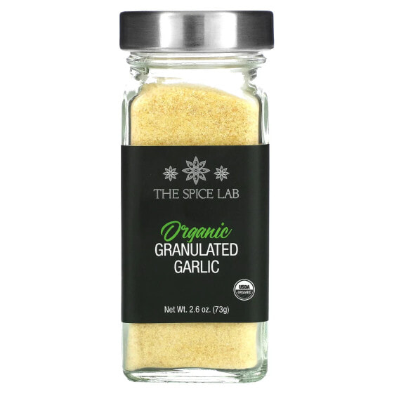 The Spice Lab, Органический гранулированный чеснок, 73 г (2,6 унции)