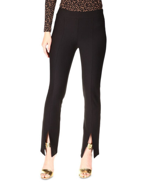 Petite Seamed Split-Hem Leggings