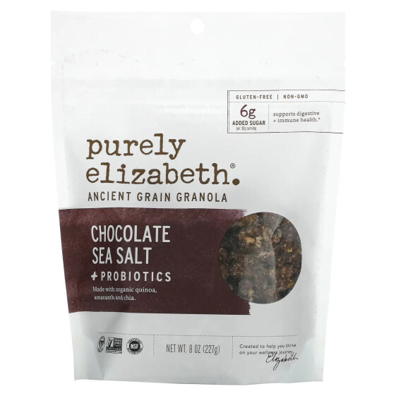 Ancient Grain Granola with Probiotics. Chocolate Sea Salt with Cocoa Clusters, 8 oz (227 g)