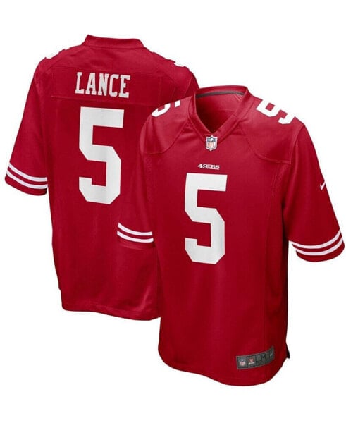 Men's Trey Lance Scarlet San Francisco 49ers 2021 Draft First Round Pick Game Jersey