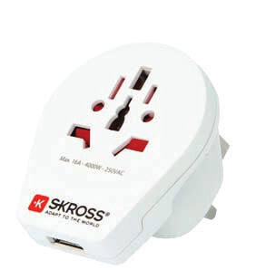 SKROSS 1.500261 - Universal - Type G (UK) - 100-250 V - 13 A - White - 3750 W