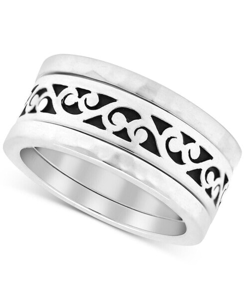 Filigree Stack-Look Statement Ring in Sterling Silver