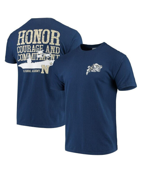 Men's Navy Navy Midshipmen Local Comfort Color T-shirt