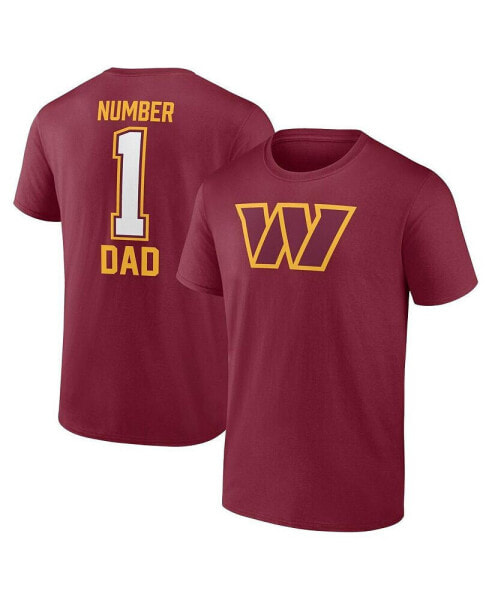 Branded Men's Burgundy Washington Commanders Father's Day T-Shirt