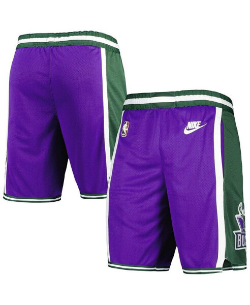 Шорты Nike мужские фиолетовые Milwaukee Bucks 2022/23 Classic Edition Swingman Performance