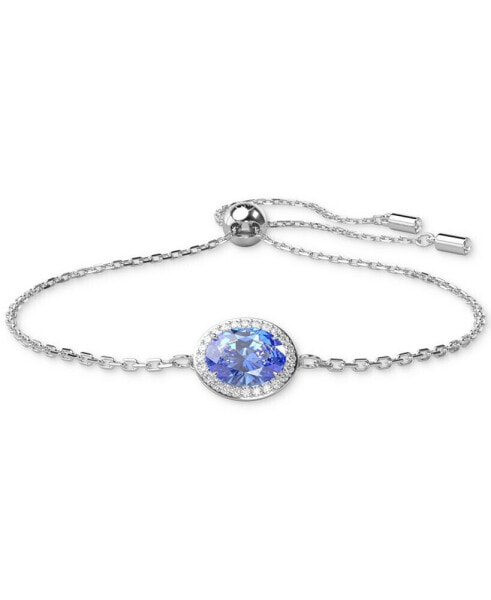 Constella Silver-Tone Crystal Slider Bracelet