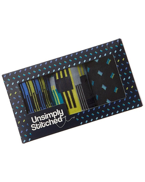 Unsimply Stitched 3Pk Socks Gift Box Men's Os