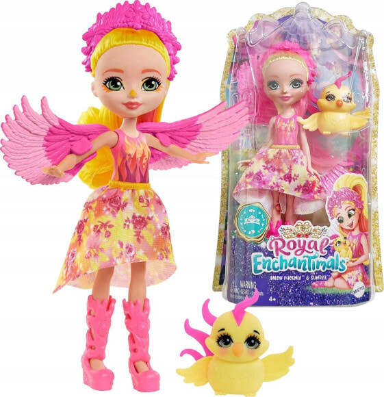 Mattel Enchantimals Royals Falon Sunrise & zwierzątko Feniks (GYJ04)