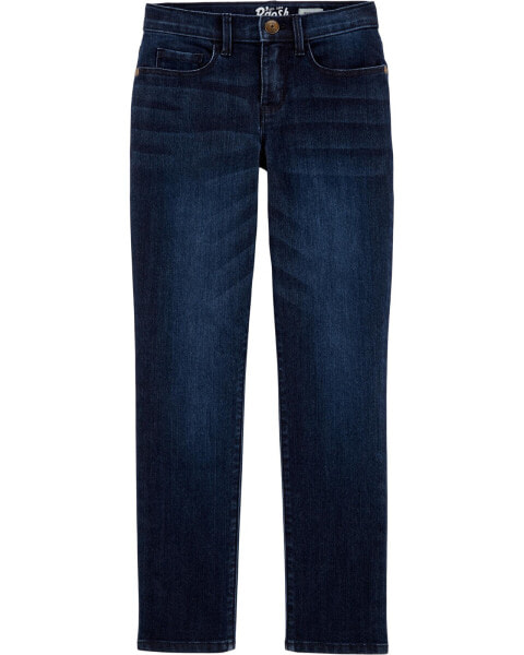 Kid Dark Wash Slim-Fit Skinny-Leg Jeans 7S