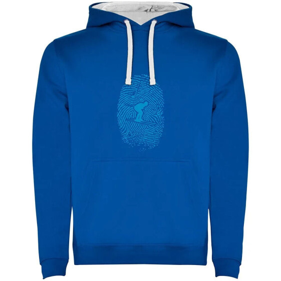 KRUSKIS Skier Fingerprint Two-Colour hoodie