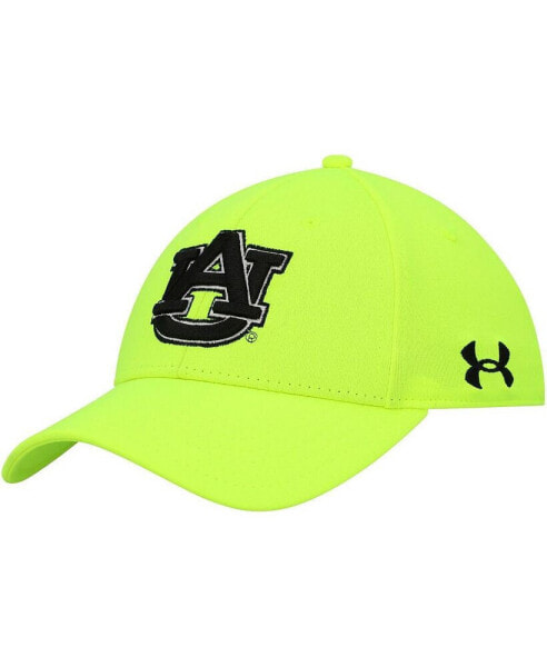 Головной убор Under Armour Кепка сигнального вызова для мужчин в Neon Yellow Auburn Tigers