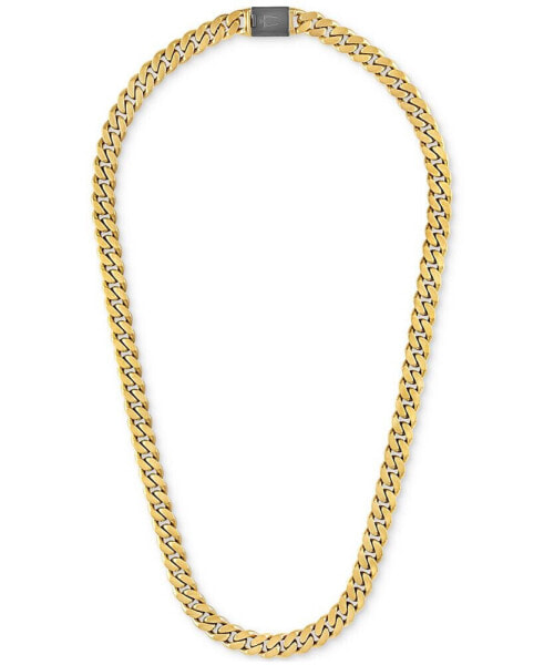 Men's Classic Curb Chain 24" Necklace in Gold-Plated Stainless Steel