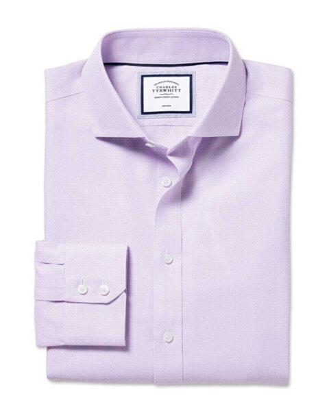 Charles Tyrwhitt Non-Iron Ludgate Weave Cutaway Classic Fit Shirt Men's