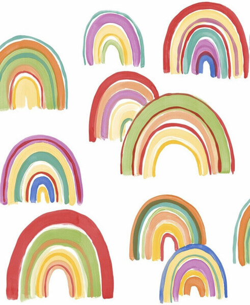 Rainbow Peel and Stick Wallpaper