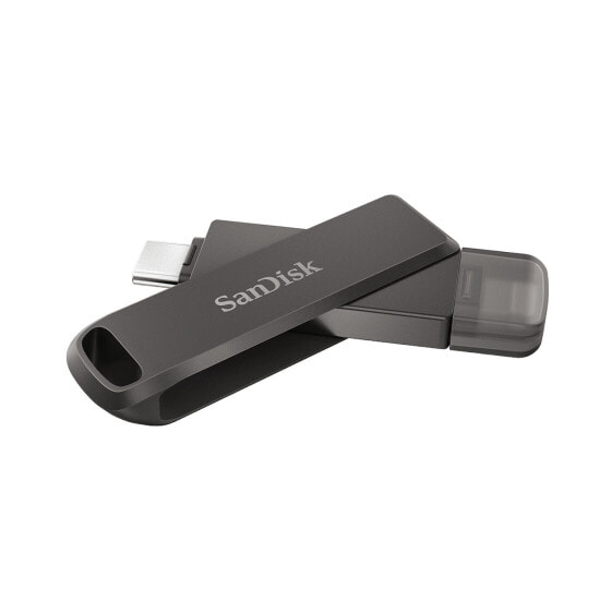 SanDisk iXpand - 256 GB - USB Type-C / Lightning - 3.2 Gen 1 (3.1 Gen 1) - Swivel - Password protection - Black