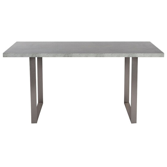 Fenton Contemporary Dining table: With Cement Gray Top