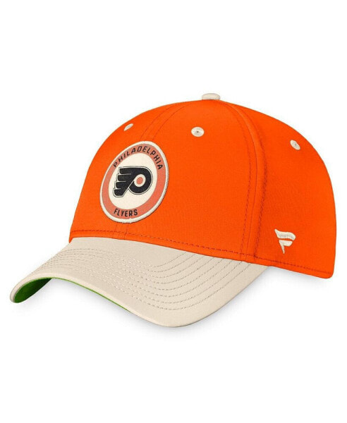 Men's Orange, Khaki Philadelphia Flyers True Classics Retro Flex Hat