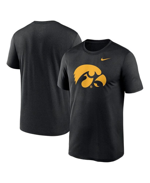 Men's Black Iowa Hawkeyes Primetime Legend Logo T-Shirt