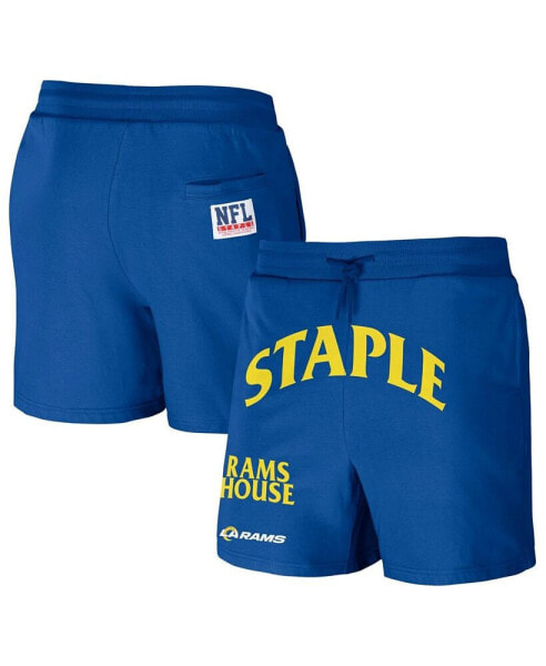 Шорты мужские NFL Properties Los Angeles Rams винтажного стиля из серии New Age, цвет синий.