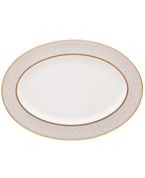 Noble Pearl Oval Platter, 14"