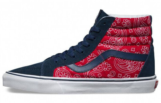 Vans SK8 HI Reissue 高帮 板鞋 男女同款 红蓝 / Кроссовки Vans SK8 HI Reissue VN000V3CAI9Q