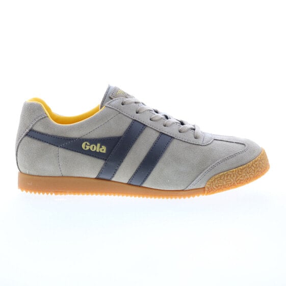 Gola Harrier Suede CMA192 Mens Gray Suede Lace Up Lifestyle Sneakers Shoes