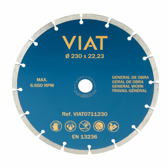 Режущий диск Viat 0711230 Кладка / Работа Сухой Ø 230 x 3 x 22,2 mm
