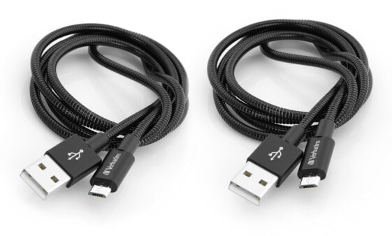 Verbatim 48874 - 1 m - Micro-USB A - USB A - USB 3.2 Gen 1 (3.1 Gen 1) - Black