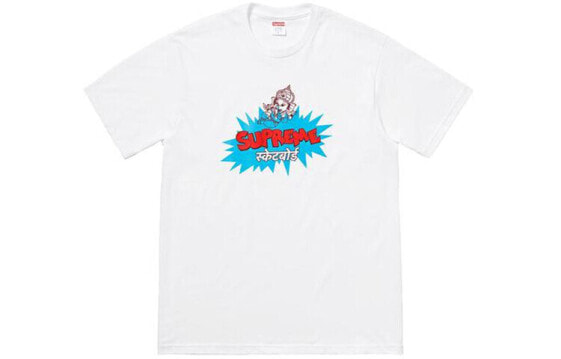 Supreme SS18 Ganesha Tee White 泰国神象印花短袖T恤 男女同款 白色 送礼推荐 / Футболка Supreme SS18 Ganesha Tee White T SUP-SS18-502