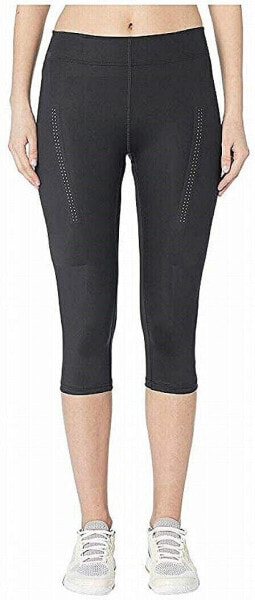 Adidas by Stella McCartney 173284 Womens Capri Leggings Solid Black Size Small