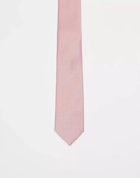 ASOS DESIGN slim tie in pastel pink