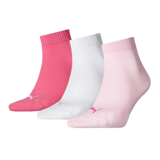 PUMA Plain Quarter short socks 3 pairs