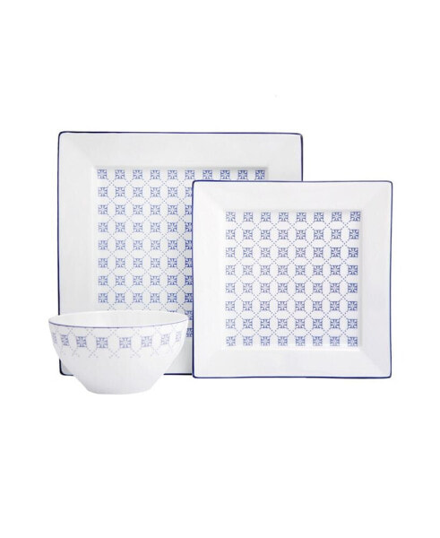 Blue Passion 3-Piece Place Setting Set