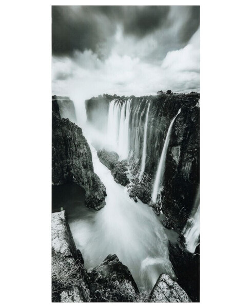 The Falls Frameless Free Floating Tempered Art Glass Wall Art by EAD Art Coop, 72" x 36" x 0.2"