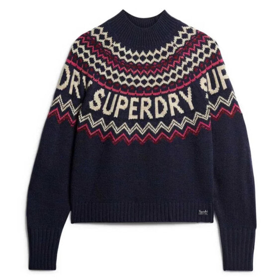 SUPERDRY Fairisle Branded Jumper sweater