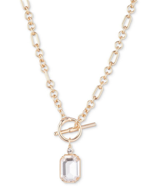 Lauren Ralph Lauren gold-Tone Crystal & Stone 17" Pendant Necklace